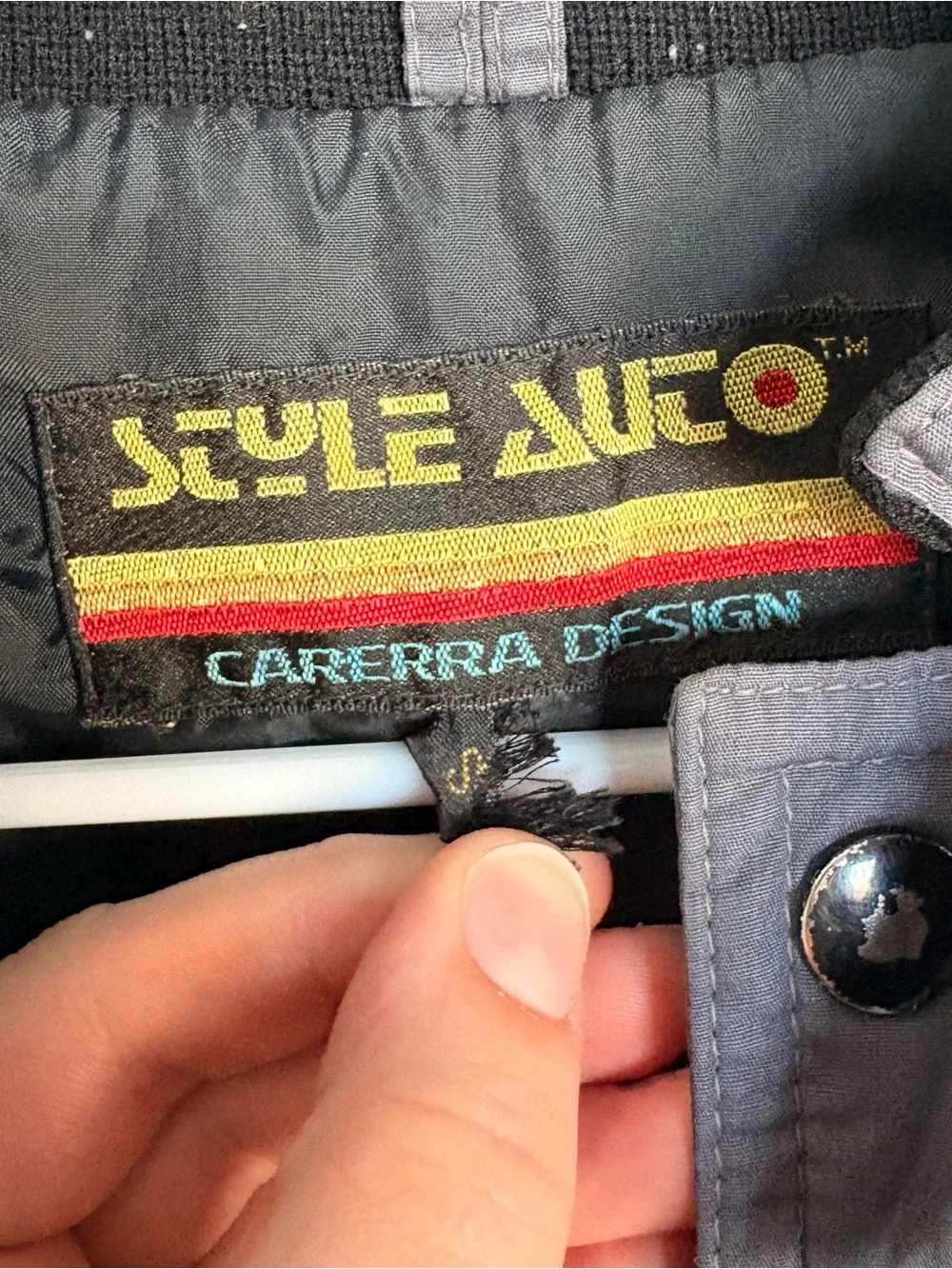 Vintage Style Auto Carrerra Design 80's Jacket Bomber Style